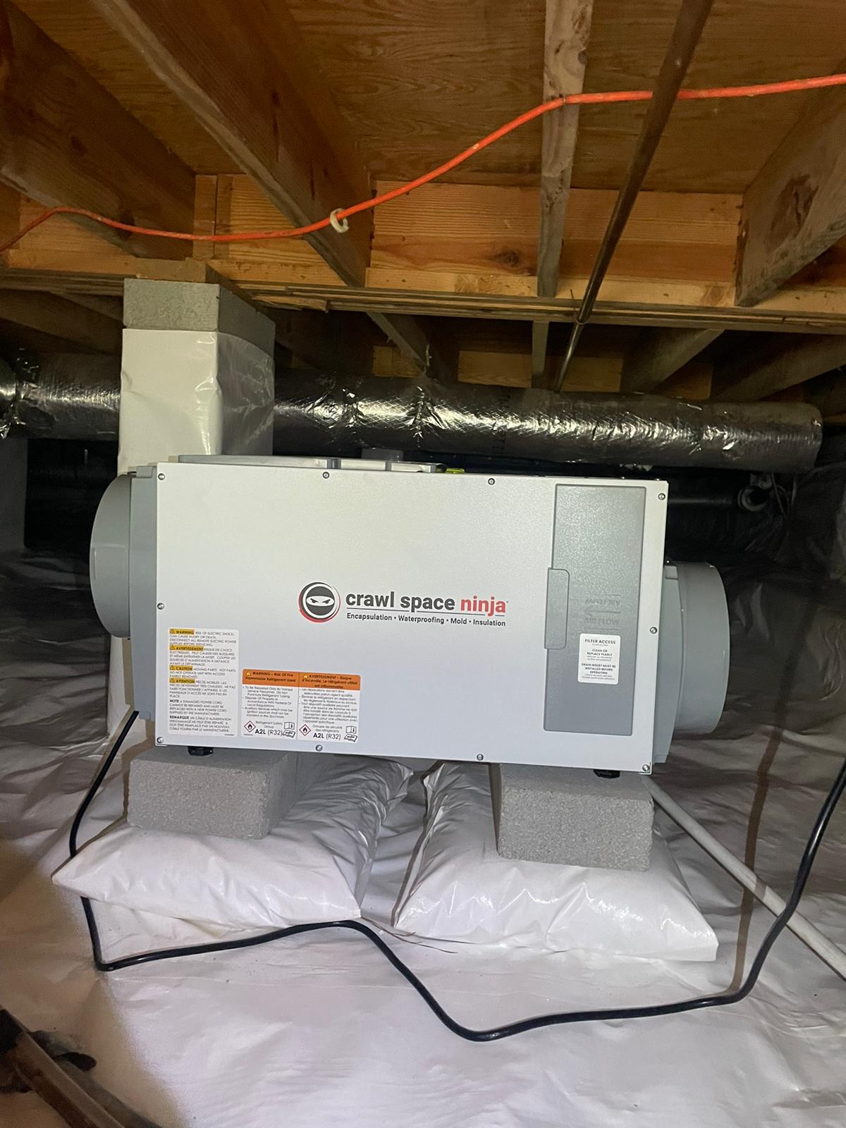 Professional crawl space encapsulation service Buford GA home protection